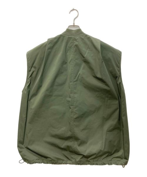 chignon（シニヨン）chignon (シニヨン) ナイロンベスト グリーン サイズ:Fの古着・服飾アイテム