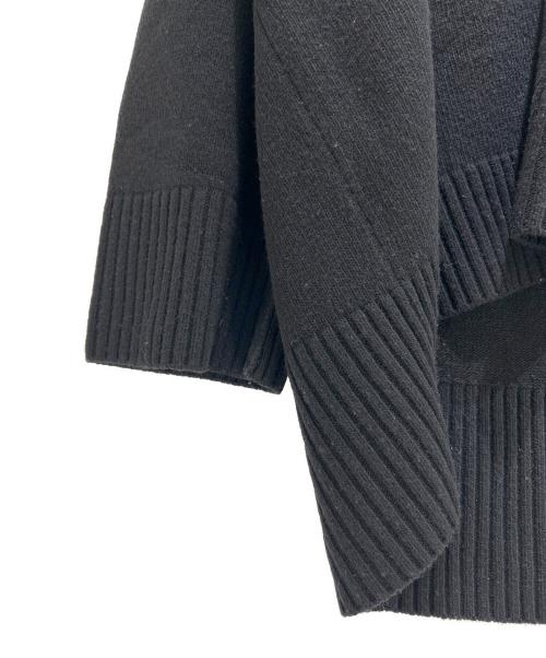 AP STUDIO（エーピーストゥディオ）AP STUDIO (エーピーストゥディオ) ラインVネックオーバープルオーバー ブラック サイズ:Fの古着・服飾アイテム