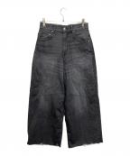SURT×BIG JOHNサート×ビッグジョン）の古着「BAGGY デニムパンツ」｜ブラック