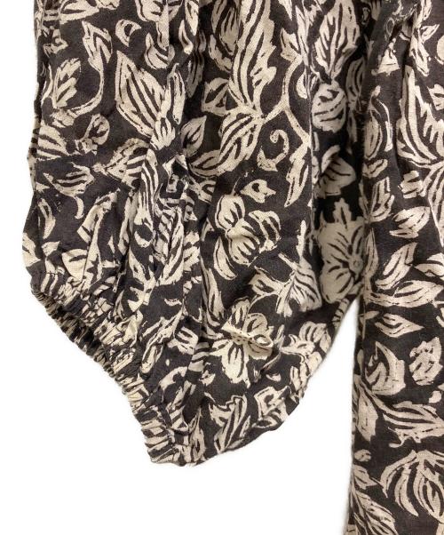 saruche（サルーチェ）saruche (サルーチェ) ブロックプリントワンピース ブラウン サイズ:Fの古着・服飾アイテム