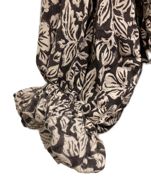 saruche（サルーチェ）saruche (サルーチェ) ブロックプリントワンピース ブラウン サイズ:Fの古着・服飾アイテム