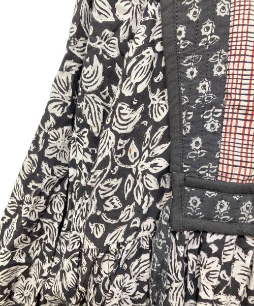 saruche（サルーチェ）saruche (サルーチェ) ブロックプリントワンピース ブラウン サイズ:Fの古着・服飾アイテム
