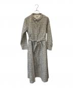 TSUHARU by samansa Mos2×LIBERTYツハル バイ サマンサモスモス×リバティ）の古着「細コールワンピース」｜グレー