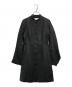 JIL SANDER（ジルサンダー）の古着「スタンドカラー コーティングリネンシャツワンピース」｜ブラック