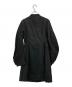 JIL SANDER (ジルサンダー) スタンドカラー コーティングリネンシャツワンピース ブラック サイズ:32：15000円