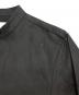 中古・古着 JIL SANDER (ジルサンダー) スタンドカラー コーティングリネンシャツワンピース ブラック サイズ:32：15000円