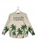 Palm Angelsパーム エンジェルス）の古着「Skull Printed Crewneck T-Shirt」｜ベージュ