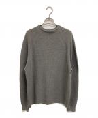 自由区ジユウク）の古着「コットンウールミドルゲージプルオーバー ニット」｜グレー