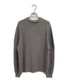 自由区（ジユウク）の古着「コットンウールミドルゲージプルオーバー ニット」｜グレー