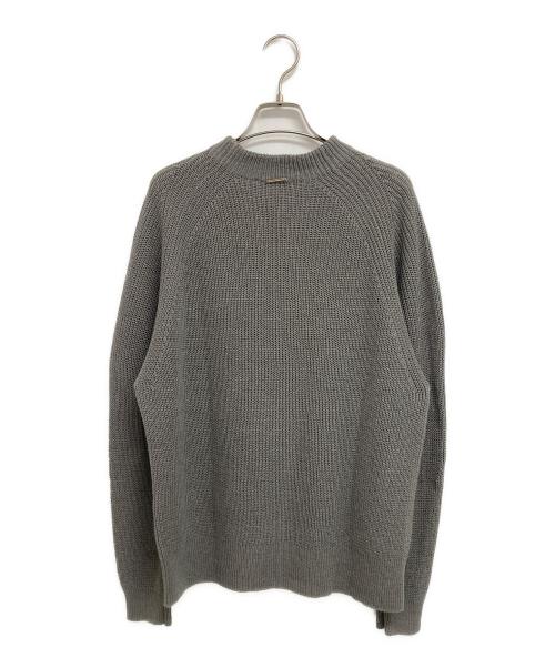 自由区（ジユウク）自由区 (ジユウク) コットンウールミドルゲージプルオーバー ニット グレー サイズ:38の古着・服飾アイテム