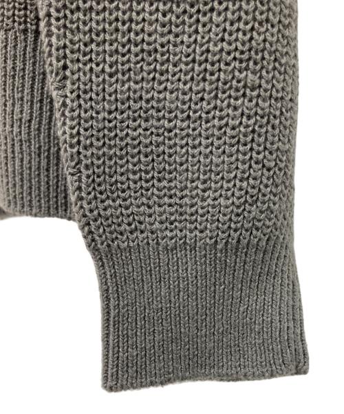 自由区（ジユウク）自由区 (ジユウク) コットンウールミドルゲージプルオーバー ニット グレー サイズ:38の古着・服飾アイテム