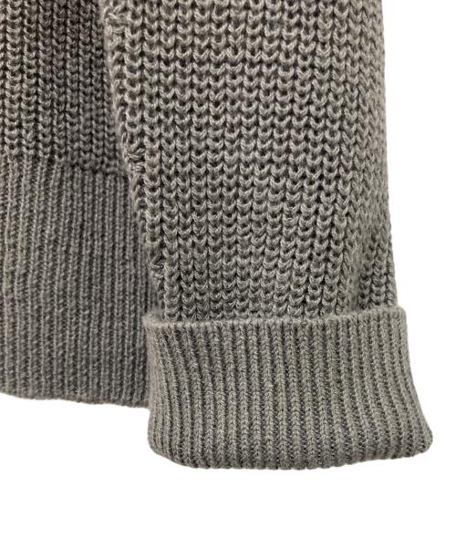 自由区（ジユウク）自由区 (ジユウク) コットンウールミドルゲージプルオーバー ニット グレー サイズ:38の古着・服飾アイテム