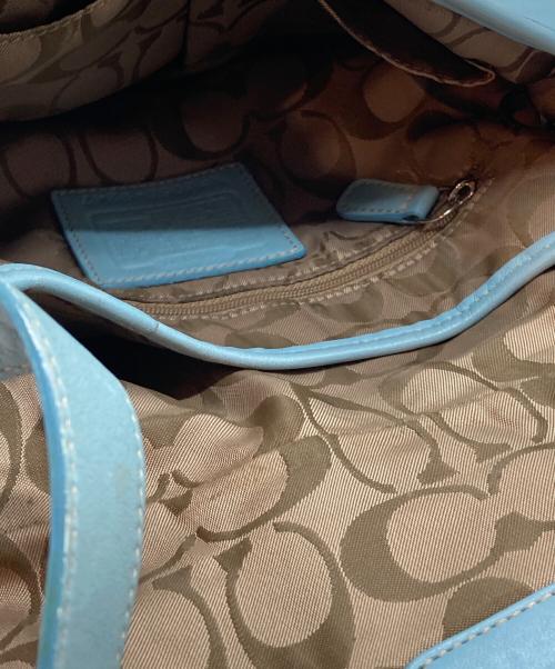 COACH（コーチ）COACH (コーチ) ワンショルダーバッグ スカイブルーの古着・服飾アイテム