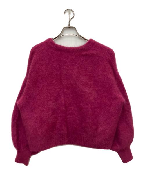 IENA LA BOUCLE（イエナ ラ ブークル）IENA LA BOUCLE (イエナ ラ ブークル) IENA LA BOUCLE　ファーニットカーディガン ショッキングピンク サイズ:SIZE　Ｆの古着・服飾アイテム