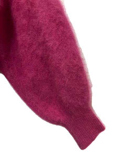 IENA LA BOUCLE（イエナ ラ ブークル）IENA LA BOUCLE (イエナ ラ ブークル) IENA LA BOUCLE　ファーニットカーディガン ショッキングピンク サイズ:SIZE　Ｆの古着・服飾アイテム