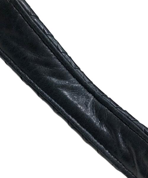 BOTTEGA VENETA（ボッテガベネタ）BOTTEGA VENETA (ボッテガベネタ) イントレチャート セミショルダーバッグ ブラックの古着・服飾アイテム