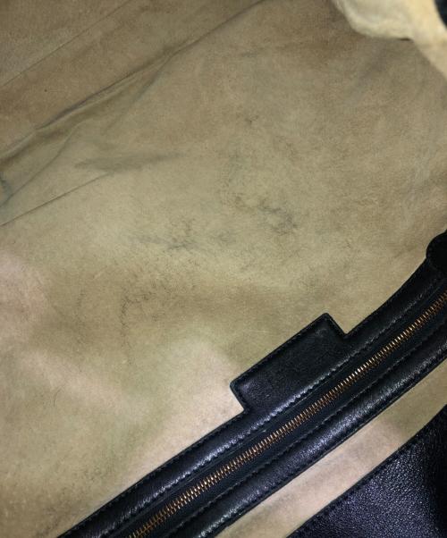 BOTTEGA VENETA（ボッテガベネタ）BOTTEGA VENETA (ボッテガベネタ) イントレチャート セミショルダーバッグ ブラックの古着・服飾アイテム