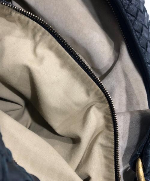 BOTTEGA VENETA（ボッテガベネタ）BOTTEGA VENETA (ボッテガベネタ) イントレチャート セミショルダーバッグ ブラックの古着・服飾アイテム