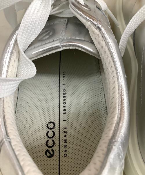 ECCO（エコー）ECCO (エコー) レザースニーカー シルバー サイズ:38の古着・服飾アイテム