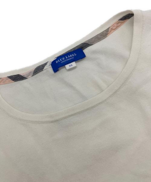 BLUE LABEL CRESTBRIDGE（ブルーレーベルクレストブリッジ）BLUE LABEL CRESTBRIDGE (ブルーレーベルクレストブリッジ) アンサンブルカーディガン ホワイト サイズ:38の古着・服飾アイテム