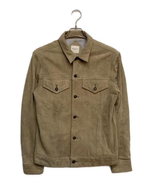 M.I.D.A.（ミダ）M.I.D.A. (ミダ) スウェードジャケット ブラウン サイズ:50の古着・服飾アイテム