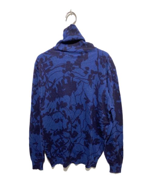 ETRO（エトロ）ETRO (エトロ) ボタニカル柄タートルネックニット ネイビー サイズ:Lの古着・服飾アイテム