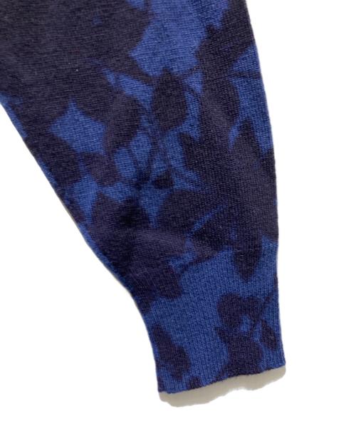 ETRO（エトロ）ETRO (エトロ) ボタニカル柄タートルネックニット ネイビー サイズ:Lの古着・服飾アイテム