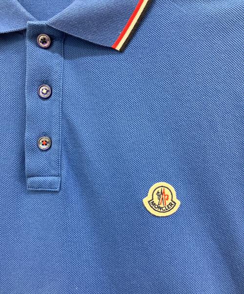 MONCLER（モンクレール）MONCLER (モンクレール) MAGLIA POLO ブルー サイズ:Ｌの古着・服飾アイテム