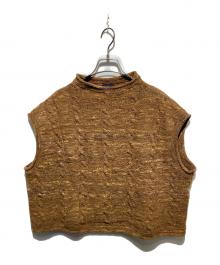 45R（フォーティファイブ・アール）の古着「ウール紡の908ケーブル馬ショートベスト」｜ブラウン