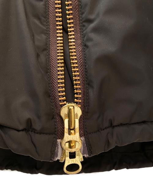 REMI RELIEF（レミレリーフ）REMI RELIEF (レミレリーフ) L'appartement (アパルトモン) Zip up 2way ブルゾン ブラウン サイズ:Fの古着・服飾アイテム