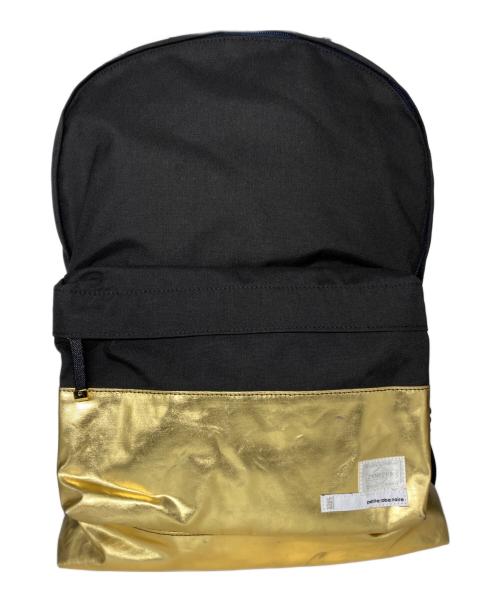PORTER（ポーター）PORTER (ポーター) petite robe noire (プティローブノアー) リュック ブラック×ゴールド サイズ:サイズ詳細参照の古着・服飾アイテム