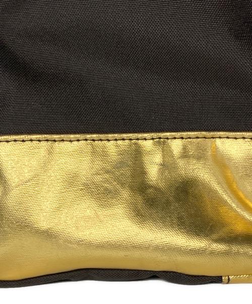 PORTER（ポーター）PORTER (ポーター) petite robe noire (プティローブノアー) リュック ブラック×ゴールド サイズ:サイズ詳細参照の古着・服飾アイテム