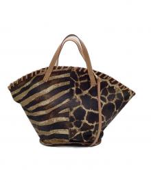 manipuri（マニプリ）の古着「PVC扇形バッグ」｜ベージュ