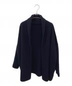 MUSE de Deuxieme Classeミューズ ドゥーズィエム クラス）の古着「スムース ニットガウンショートコート」｜ネイビー