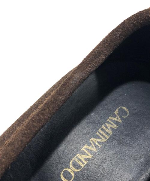 Caminando（カミナンド）Caminando (カミナンド) SUEDE LOAFER（スウェード　ローファー） ブラウン サイズ:5の古着・服飾アイテム