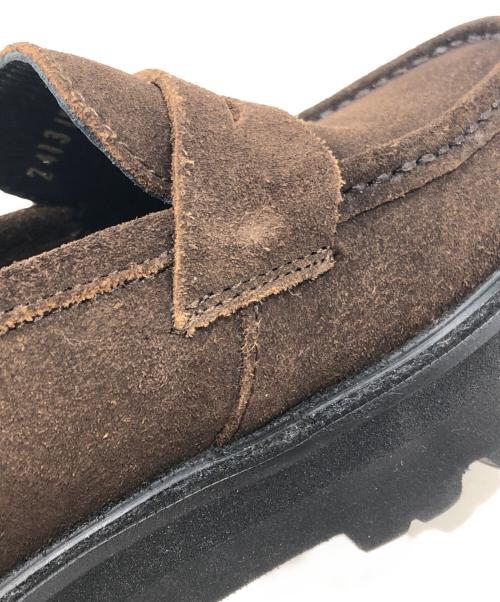 Caminando（カミナンド）Caminando (カミナンド) SUEDE LOAFER（スウェード　ローファー） ブラウン サイズ:5の古着・服飾アイテム