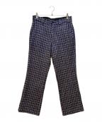 Needlesニードルズ）の古着「Basic Trouser - Fancy Tweed」｜ネイビー×ベージュ