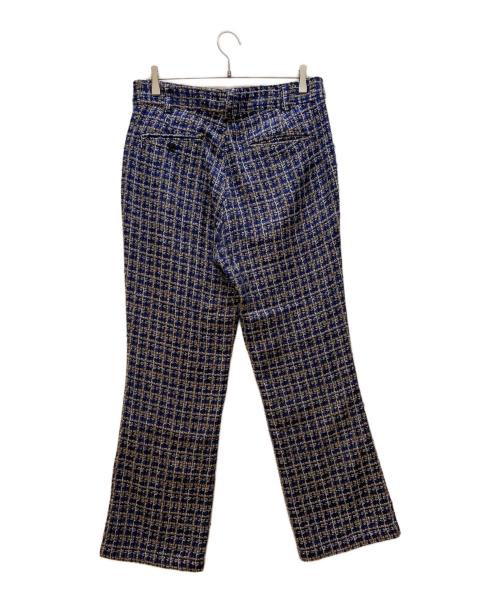 Needles（ニードルズ）Needles (ニードルズ) Basic Trouser - Fancy Tweed ネイビー×ベージュ サイズ:Mの古着・服飾アイテム