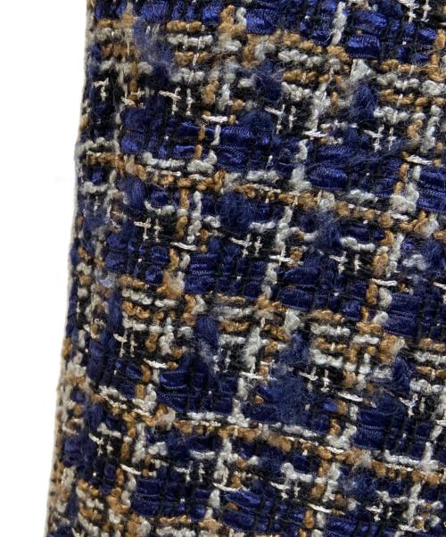 Needles（ニードルズ）Needles (ニードルズ) Basic Trouser - Fancy Tweed ネイビー×ベージュ サイズ:Mの古着・服飾アイテム