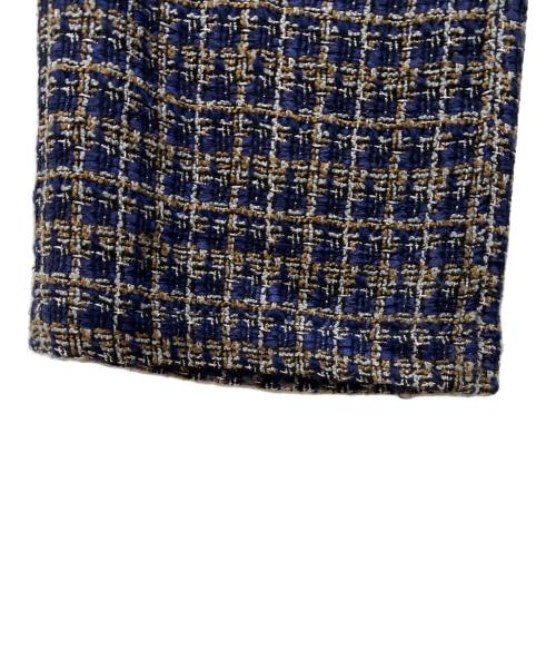 Needles（ニードルズ）Needles (ニードルズ) Basic Trouser - Fancy Tweed ネイビー×ベージュ サイズ:Mの古着・服飾アイテム