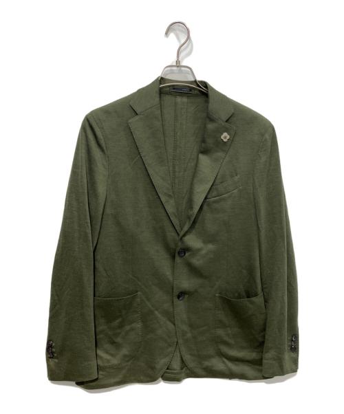 LARDINI（ラルディーニ）LARDINI (ラルディーニ) 3Bウールジャケット　	Loro Piana生地使用 グリーン サイズ:48の古着・服飾アイテム