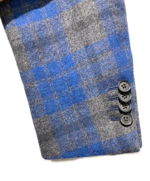 ISAIA（イザイア）ISAIA (イザイア) cortina カシミヤ混3Bジャケット ブルー サイズ:50の古着・服飾アイテム