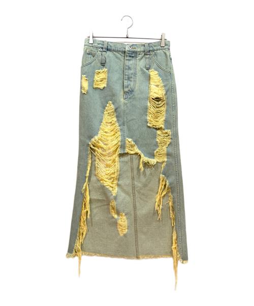 neith.（ネイス）neith. (ネイス) ダメージデニムスカート インディゴ サイズ:Freeの古着・服飾アイテム