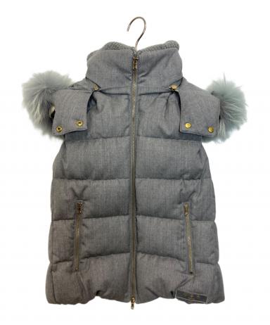 美品 タトラス ダウンベスト お洒落 上品コーデ ナイロン グレー 2 中古・古着通販】TATRAS (タトラス) ダウンベスト グレー サイズ:L