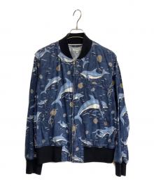 Engineered Garments（エンジニアド ガーメンツ）の古着「Aviator Jacket Dolphin Print」｜ブルー