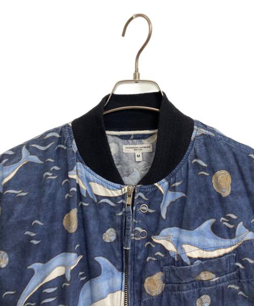 Engineered Garments（エンジニアド ガーメンツ）Engineered Garments (エンジニアド ガーメンツ) Aviator Jacket Dolphin Print ブルー サイズ:Mの古着・服飾アイテム