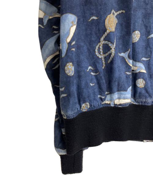 Engineered Garments（エンジニアド ガーメンツ）Engineered Garments (エンジニアド ガーメンツ) Aviator Jacket Dolphin Print ブルー サイズ:Mの古着・服飾アイテム