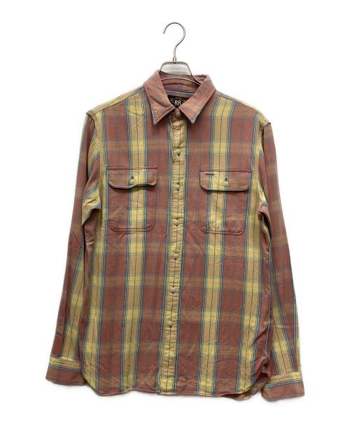 RRL（ダブルアールエル）RRL (ダブルアールエル) フランネルシャツ ベージュ サイズ:Mの古着・服飾アイテム