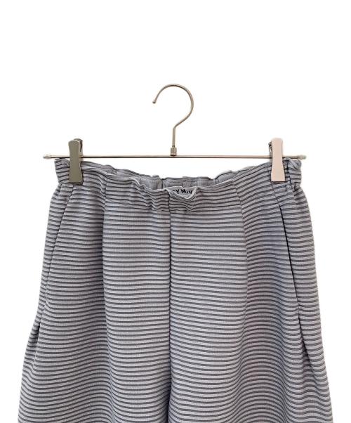 ISSEY MIYAKE（イッセイミヤケ）ISSEY MIYAKE (イッセイミヤケ) ボーダー切替イージーパンツ グレー サイズ:1の古着・服飾アイテム