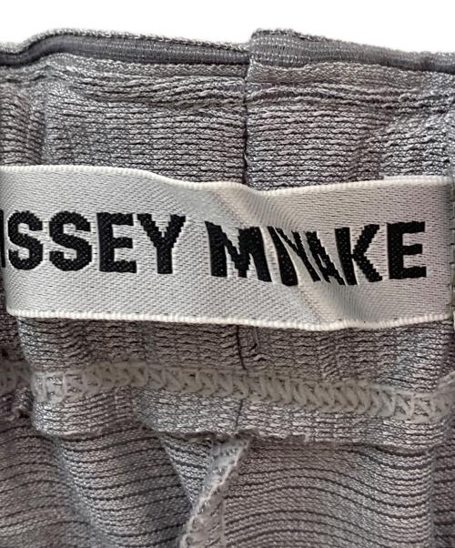 ISSEY MIYAKE（イッセイミヤケ）ISSEY MIYAKE (イッセイミヤケ) ボーダー切替イージーパンツ グレー サイズ:1の古着・服飾アイテム